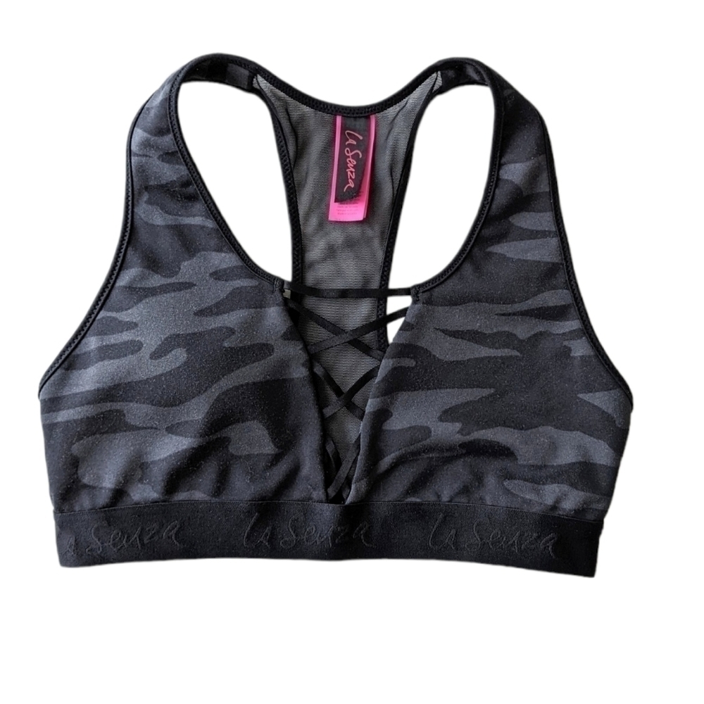 LA senza sport bra camouflage pattern small b056